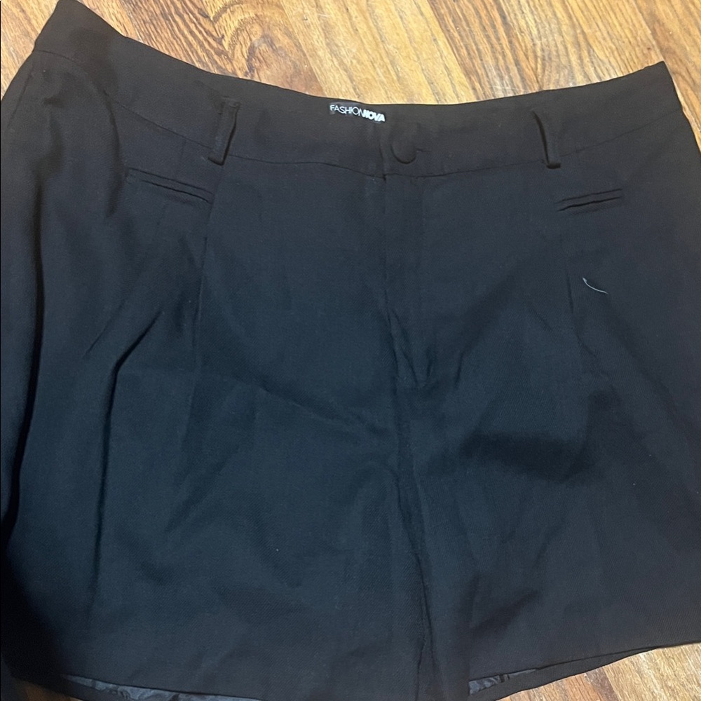 Fashion Nova Black High Waist Shorts